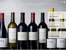 Tablet Screenshot of ledefamilywines.com